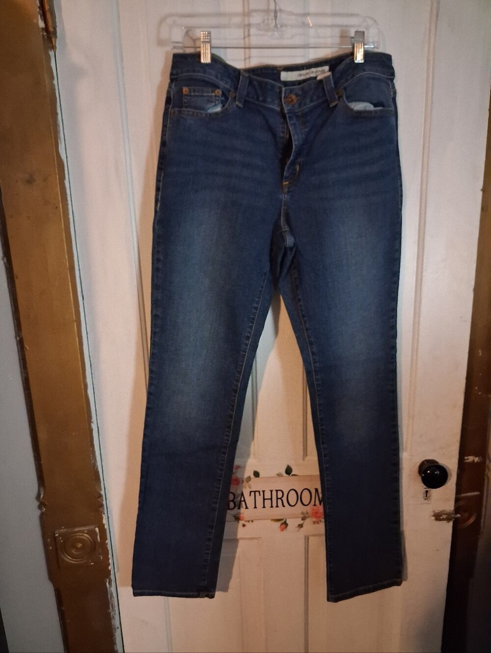 DKNY Classic High-Rise Women's Jeans in Dark Blue Size 14